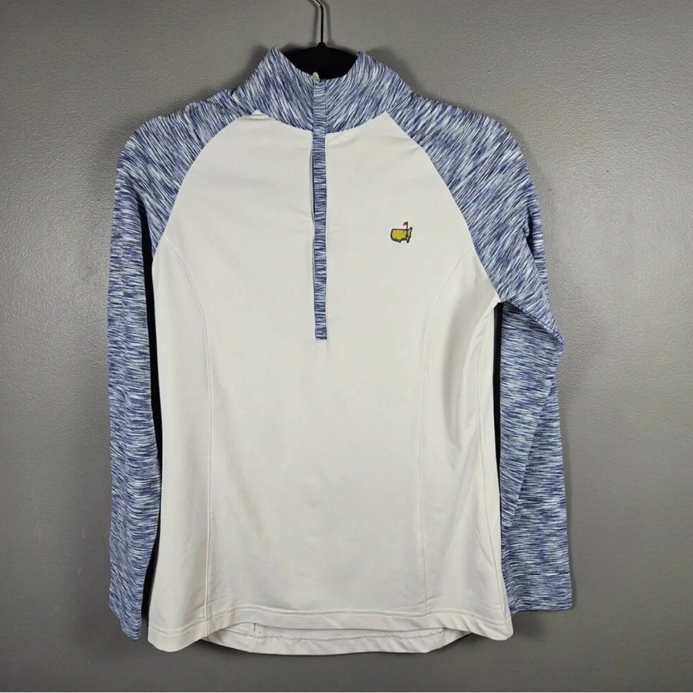 Masters Magnolia Lane Tech Women's Long Sleeve 1/2 Zip Pullover Top SZ S Golf - Picture 1 of 3